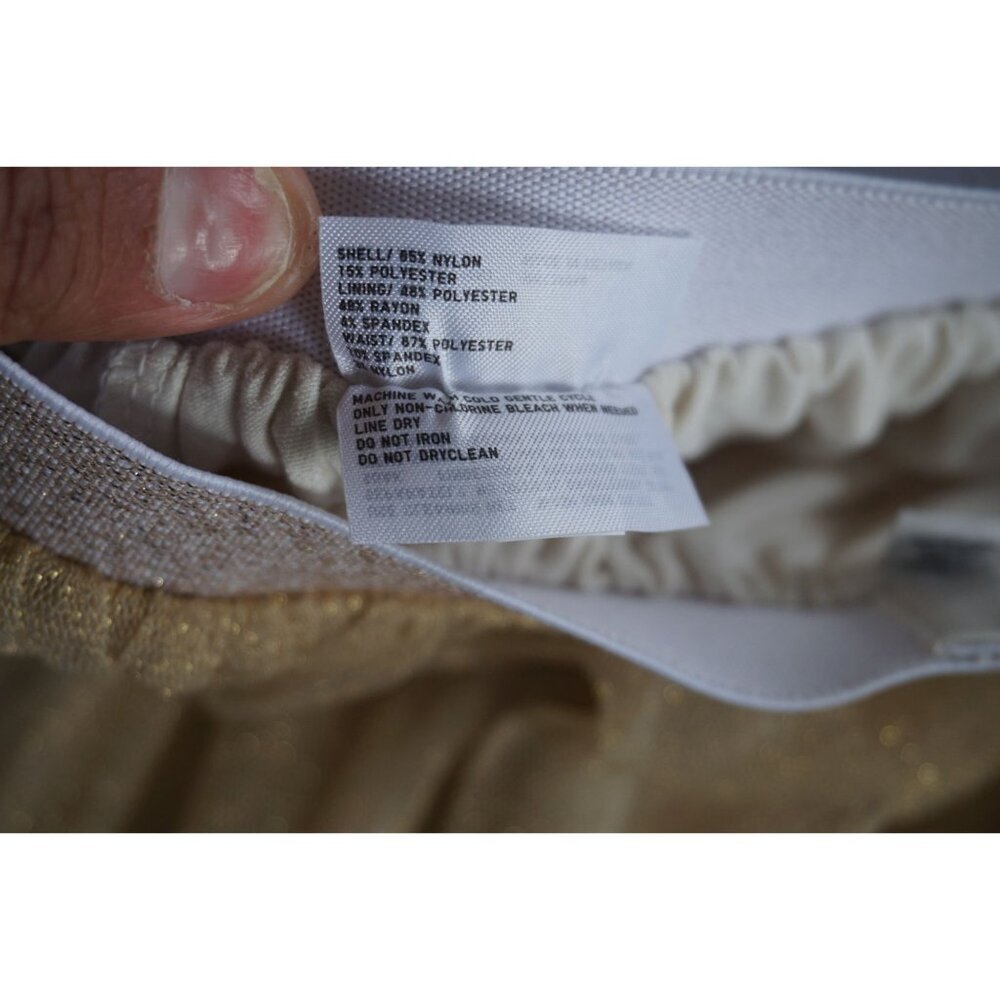 Uniqlo Girls Gold Shimmer Tulle Skirt, Size 10-11yr - Picture 5 of 6